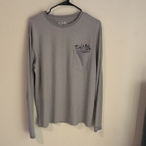 Salt Life Men’s Long Sleeve Pocket Lightweight Shirt - Medium M